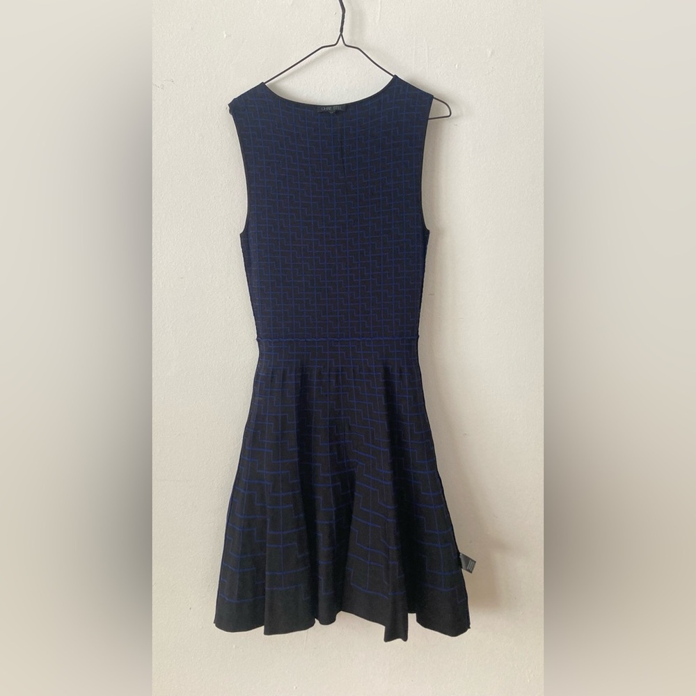 Ohne Titel Navy Geometric Midi Dress small